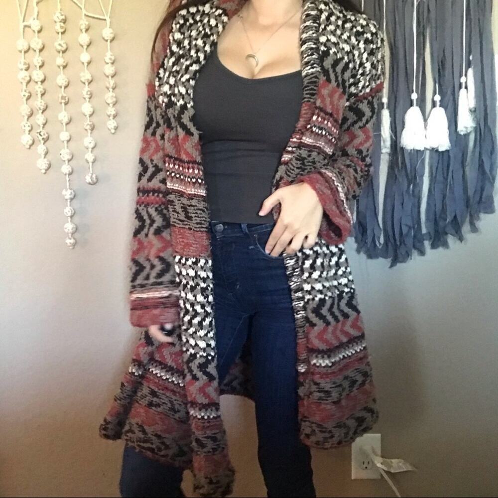 Free People chunky pattern long cardigan - Picture 5 of 8